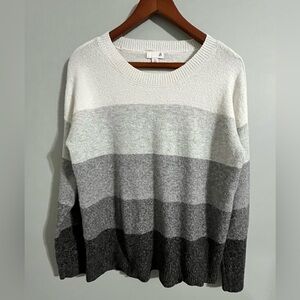 SO Striped Crewneck Pullover Sweater